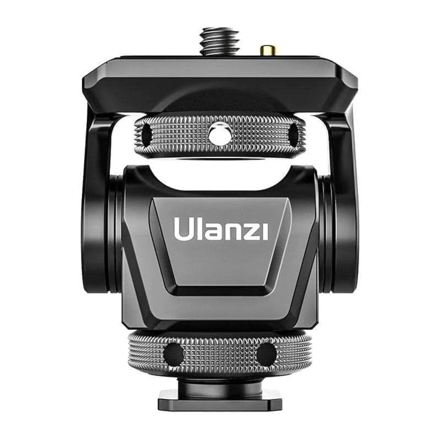 Ulanzi U-150 Monitor Ballhead with Camera Hot Shoe Mount | Compatible with Sony, Canon, Nikon Camera & Camera Cage | 1/4" Screw Mount, Adjustable Head, Double Lock, 360 Swivel & 180 Tilt Angle
