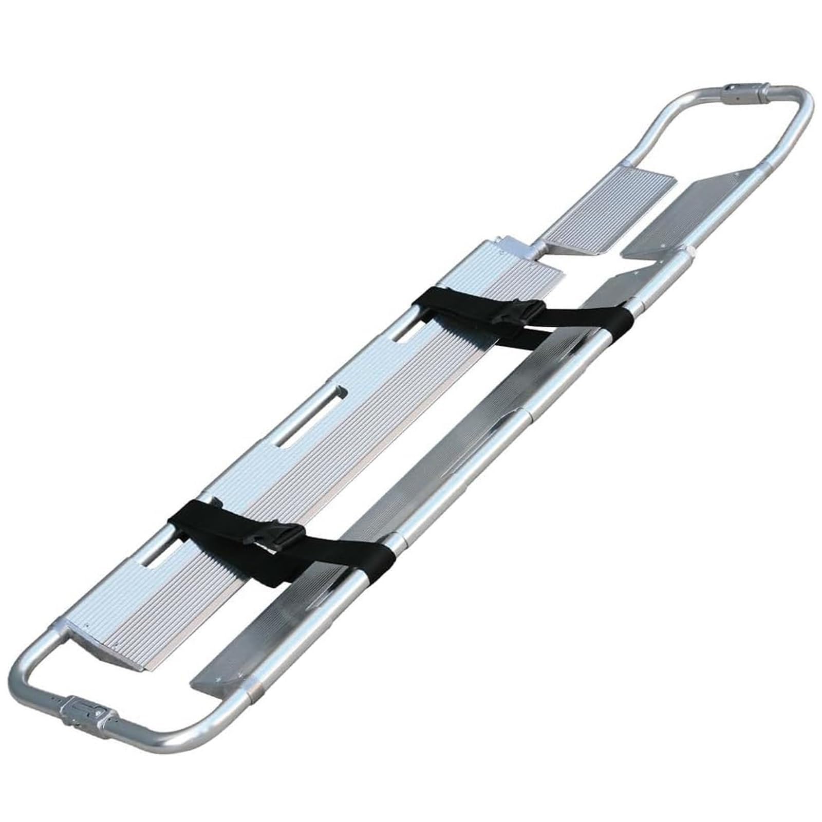 FYIYIEW stretcher, Foldable Aluminum Scoop Stretcher Medical Mover Transport with Safety