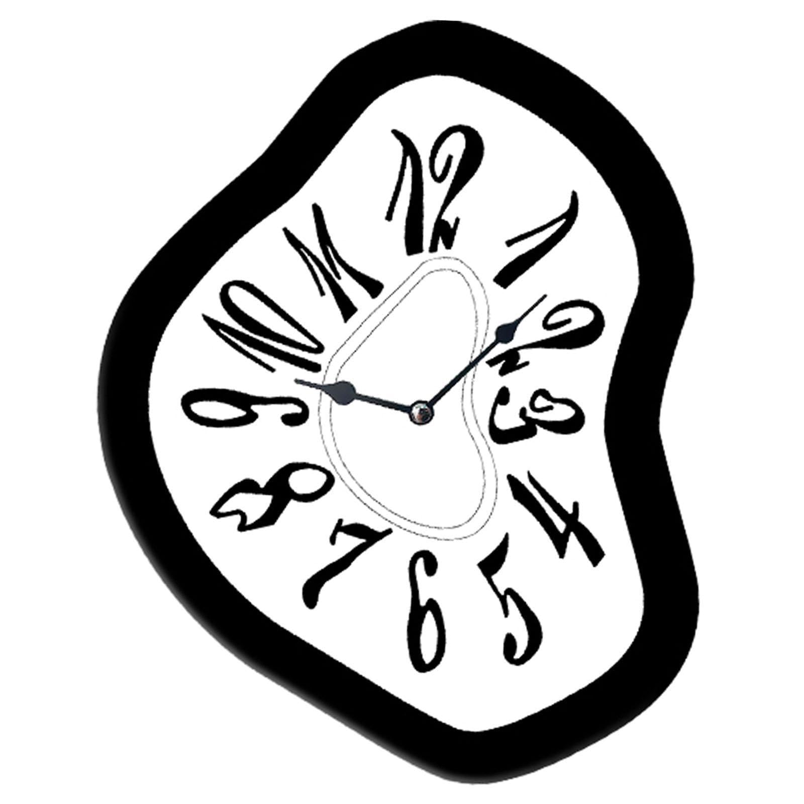 Horloge murale à grands chiffres lisible pour éviter les retards