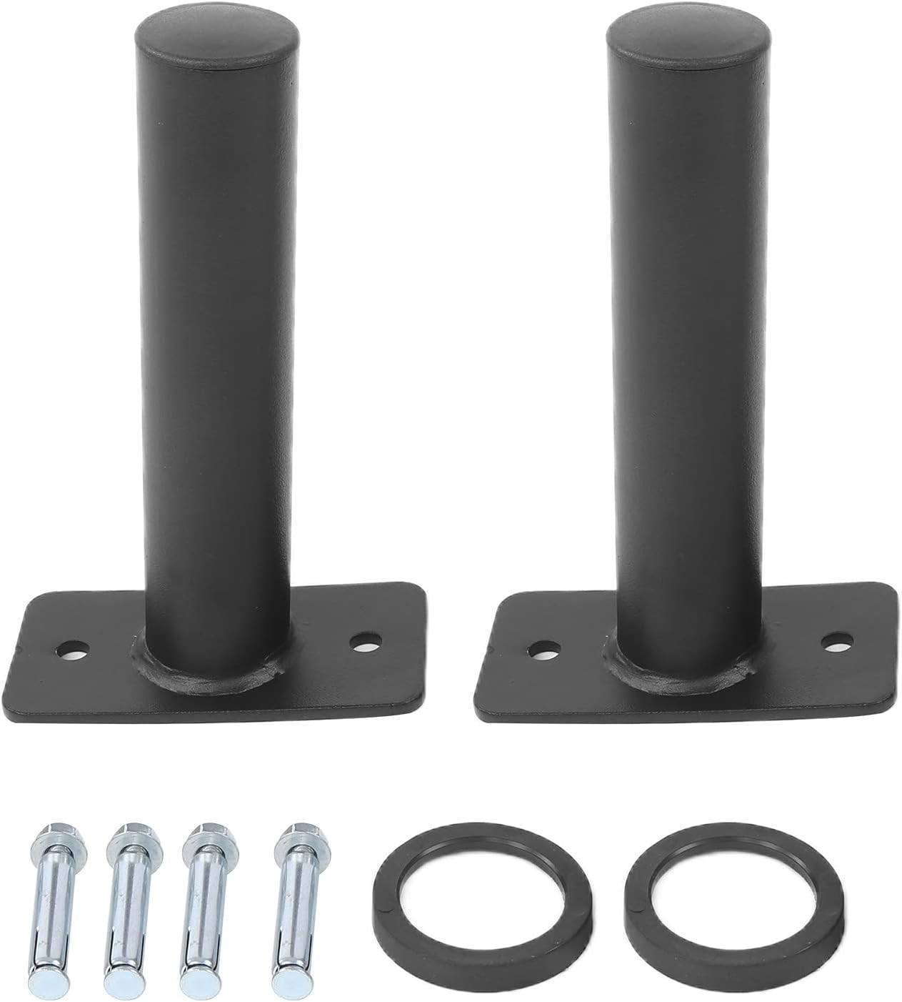 Modern Wall Mounted Weight Plate Storage Rack, Heavy Duty Stainless Steel, 500 Pounds Max Weight Capacity, Fits 2" Plates