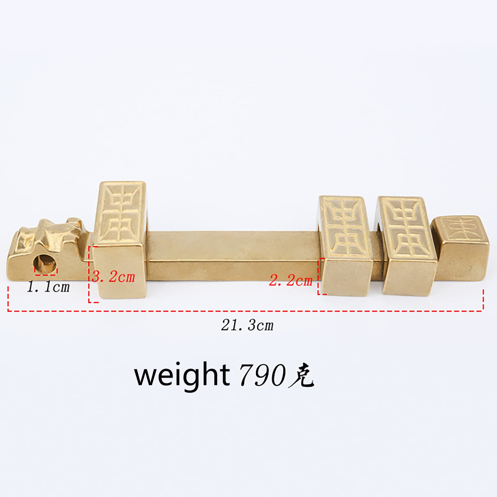 Pestillos para puertas, Cerradura De Puerta Con Perno De Barril, Pestillo Deslizante, Multicolor, 21,3 Cm-46 Cm(Gold,21.3cm)