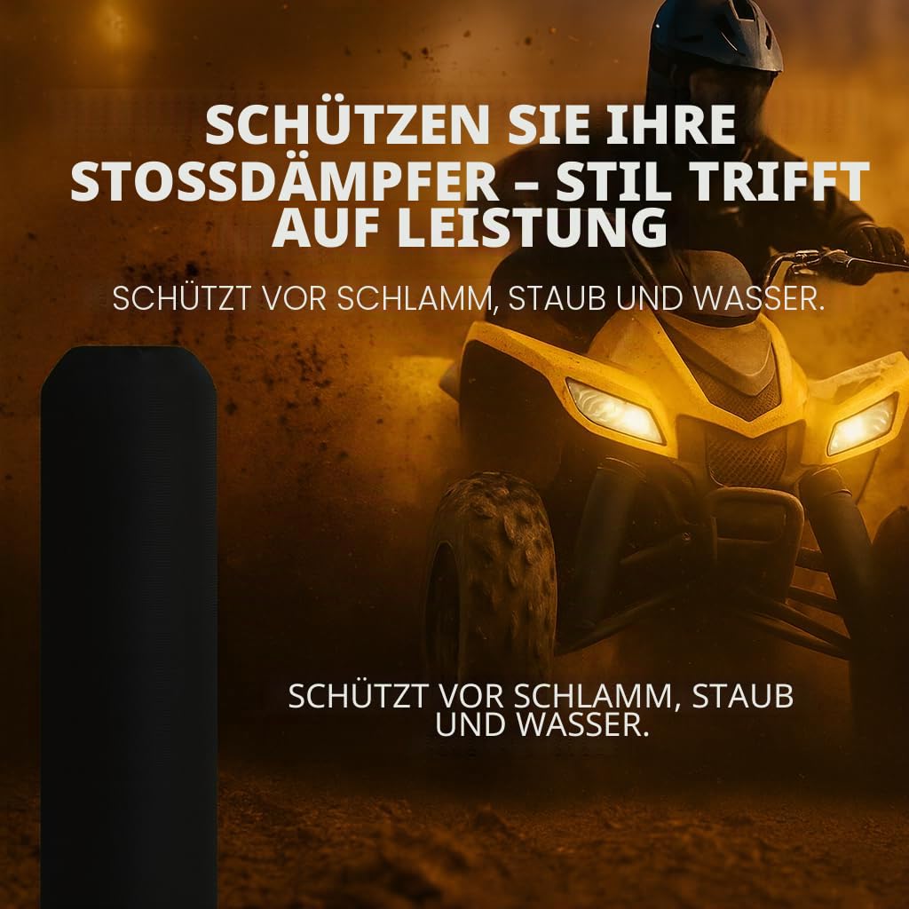 Generic Set mit 4 Stoßdämpferabdeckungen für CFMOTO CF MOTO CFORCE (rot