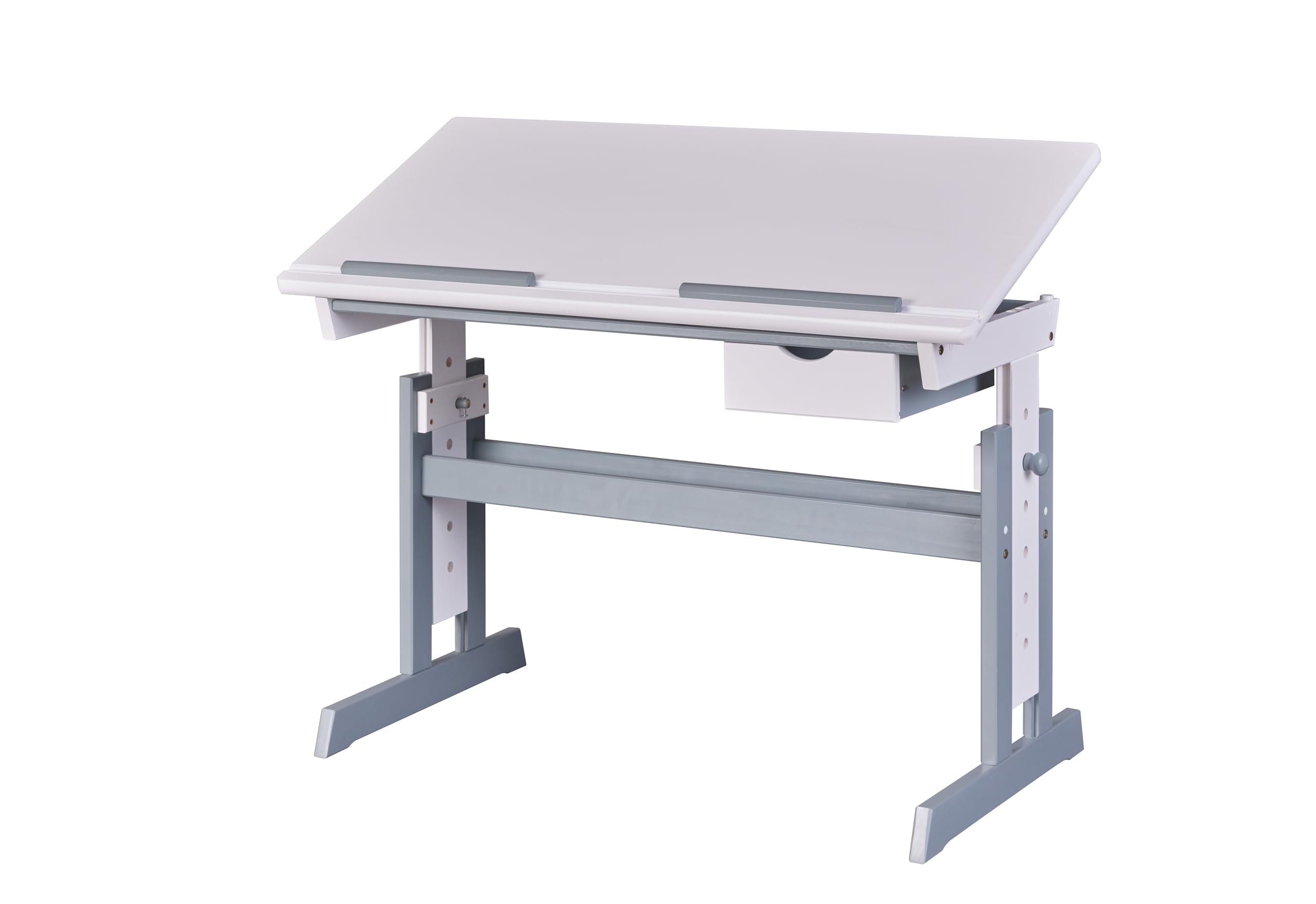 Scrivania Regolabile Bambini Julia - Legno Massello Con Cassetto E Piano Inclinabile - Foto 10