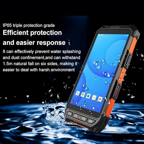 Android 13 Barcode Scanner Handheld Mobile Computer, 5.5-inch Touchscreen PDA Scanner with Integrated Honywell 1D & 2D Bar Code Scan Engine, WiFi & 4G LTE, for Warehouse & Logistics