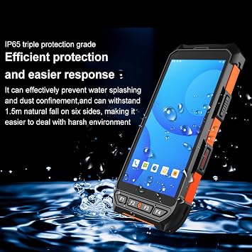 Android 13 Barcode Scanner Handheld Mobile Computer, 5.5-inch Touchscreen PDA Scanner with Integrated Honywell 1D & 2D Bar Code Scan Engine, WiFi & 4G LTE, for Warehouse & Logistics
