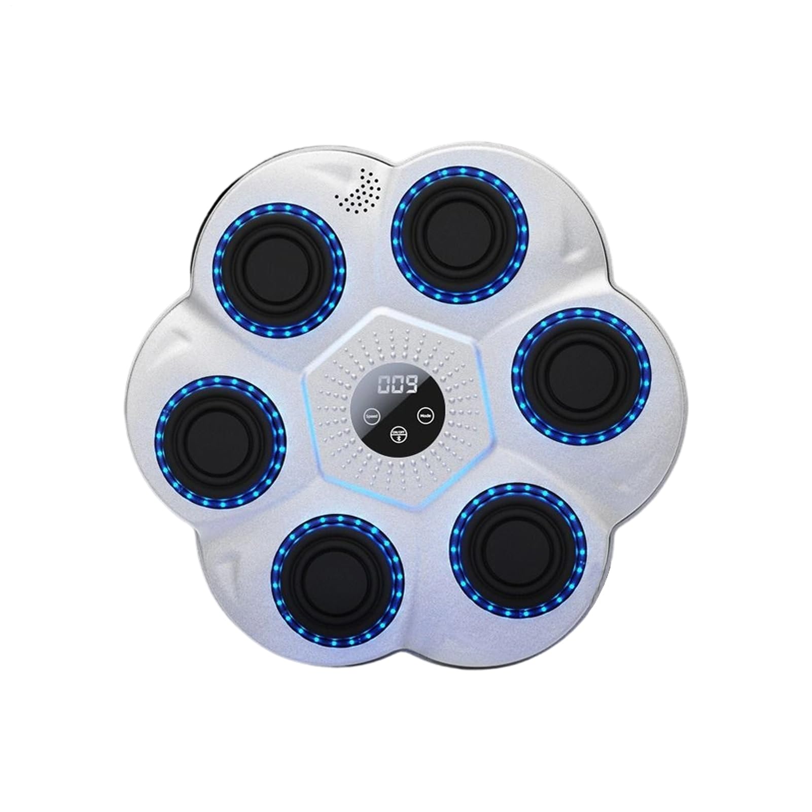 Macchina da boxe musicale, 40,5 x 40,5 cm, regolazione della velocità a 9 livelli, macchina da boxe musicale, con luce a LED, per familiari, amici, studenti, uomini, donne, casa, casa, compleanno