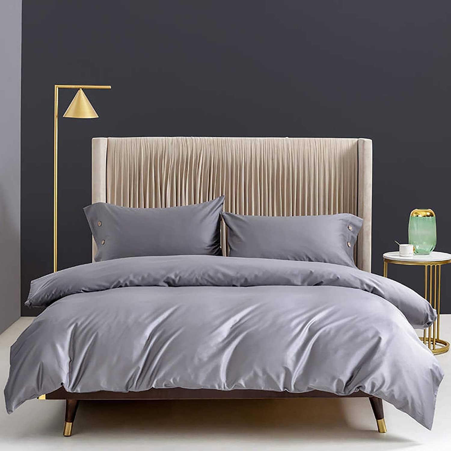 MGEMJMJ 100% Solid Color Egyptian Cotton Duvet Cover,Luxurious Super Soft Quilt Cover,Hotel Level Premium Breathable Comforter Cover(Size:220x240cm(87x94inch),Color:C)