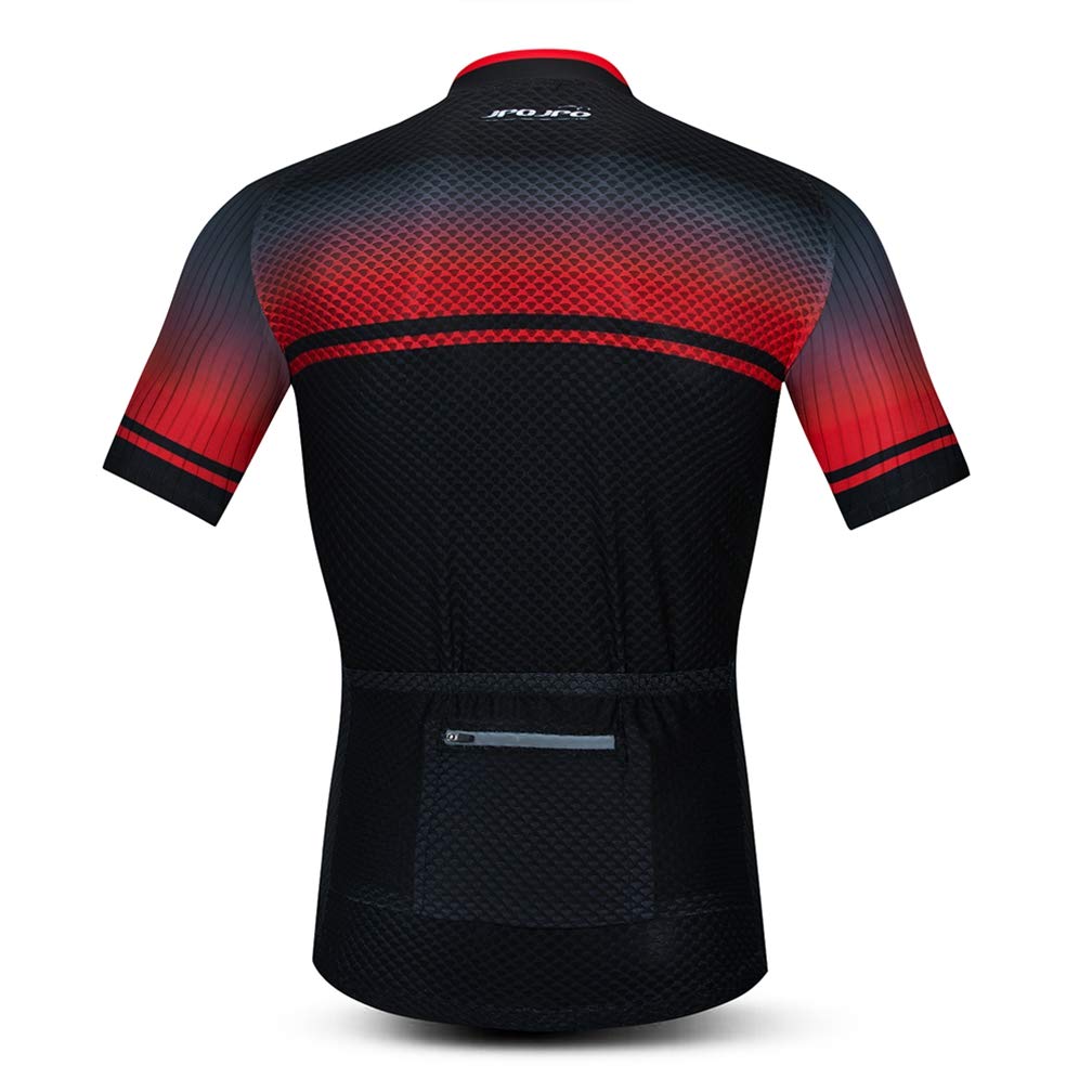 Cycling Jersey Men Team Mountain Bike Clothing MTB Bicycle Shirts Gradient Red XXL