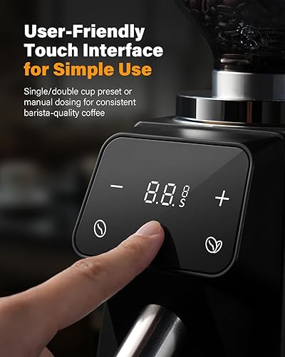 Miniatura 6 de SHARDOR Molinillo de café de 2.520 in, molinillos eléctricos de café espresso para uso doméstico con precisión de grado comercial, 100 ajustes de