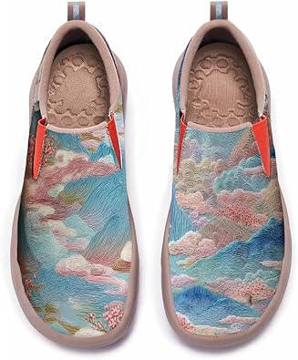 Lightweight Comfortable Slip On Trainers Women's Casual Travel Sneakers Colorful