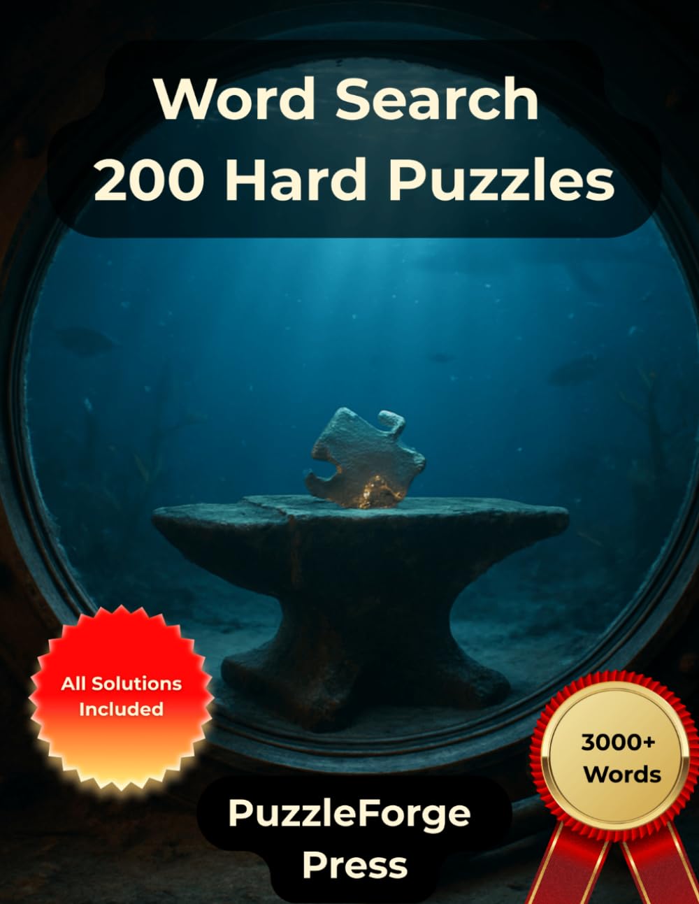 Word Search – 200 Hard Puzzles: Large Print for Adults and Seniors | 3000+ Words | 2 Puzzles Per Page | Solutions Included | Challenging Word Search ... Puzzle Challenge for Serious Puzzle Fans)