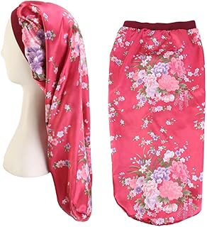 فوميز. قبعة نوم ليلية مطبوعة للعلاج الكيميائي للعناية بالشعر للنساء من قطعتين، ألوان متنوعة