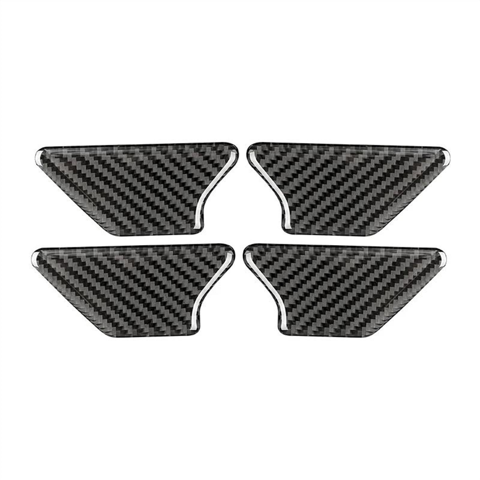 Piwine Black Car Interior Accessories Modification Door Handle Bowl Cover Trim Frame Sticker For Golf 6 Gti R Mk6 2008-2012