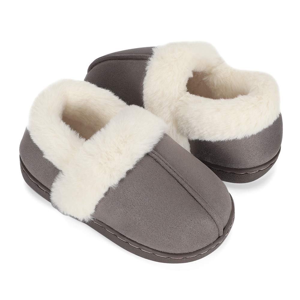 LACOFIA Zapatillas de Casa Invierno para Niñas Pantuflas de Cálido Antideslizante de Memory Foam para Niños