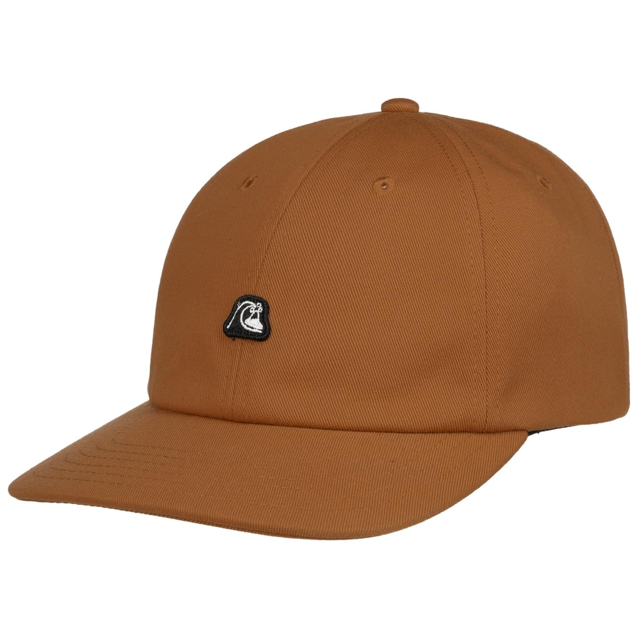 Quiksilver Mens Pierdrop Snapback Adjustable Curved Visor Baseball Cap - Rawhide