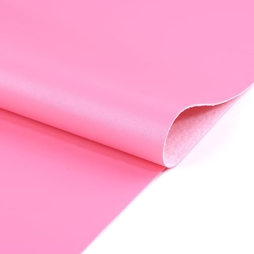 Vista 50 de Ramya 1 rollo de hojas de piel sintética de color liso albaricoque, 1 rollo de 12 x 53 pulgadas, la piel sintética es ideal para proyectos