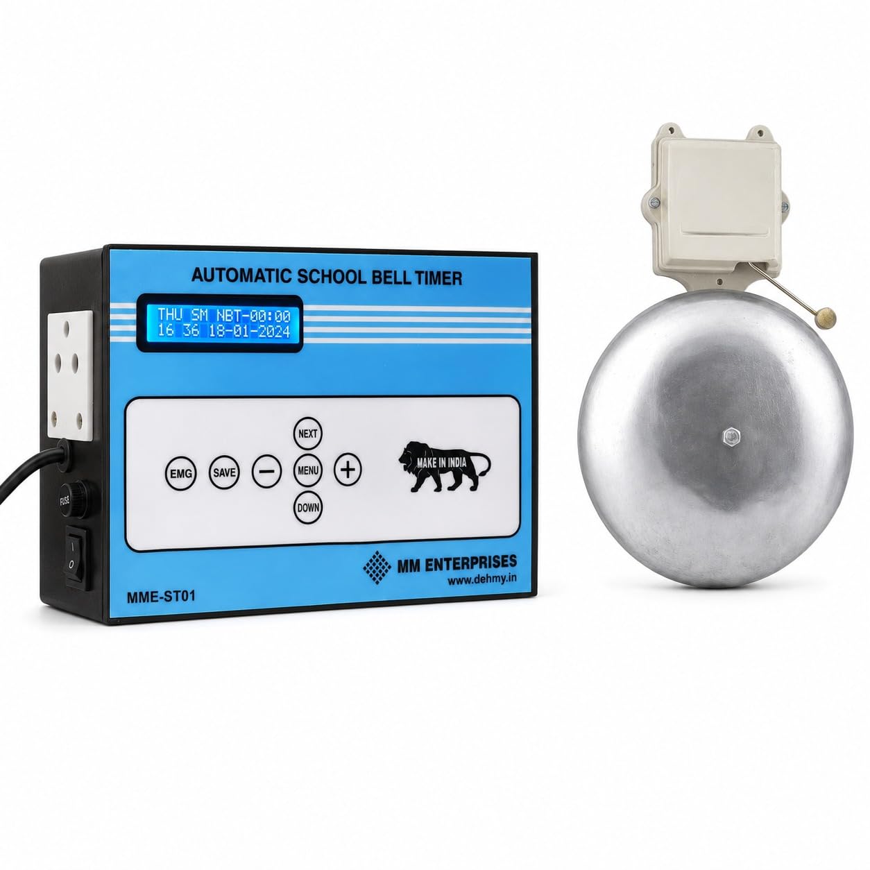 Dehmy biggest Latest Automatic School Bell Timer System with 12 inches Gong Bell-picture-13