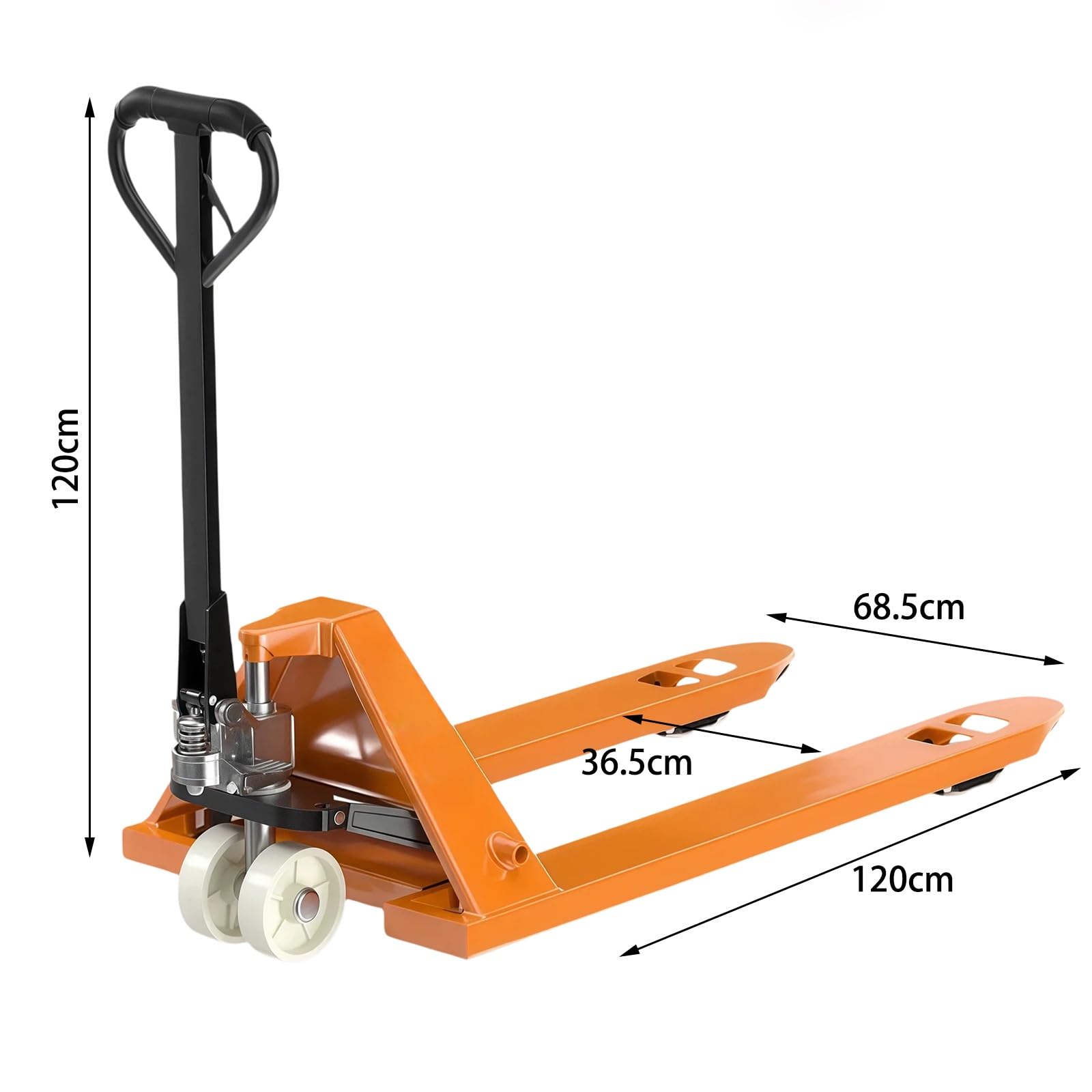 Platforma podnośnikowa Hydrauliczny podnośnik paletowy z uchwytem 180 stopni ze zwalnianiem stopy do warsztatowej linii produkcyjnej(2000kg,Duży)