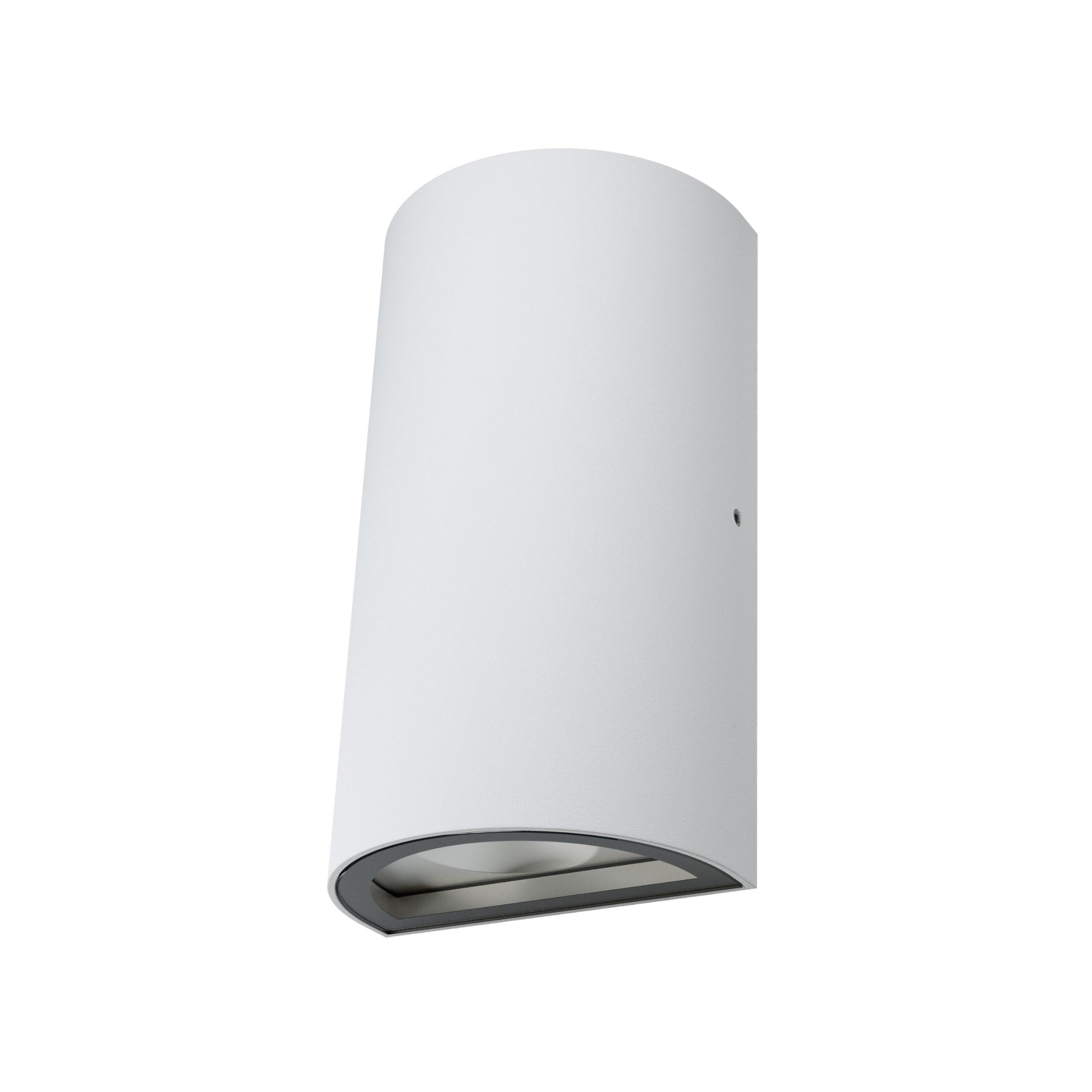 OSRAM Endura Style LED Outdoor Light with Light Output up/Down, Round, White Aluminum, IP44 Protection, for facades and entrances