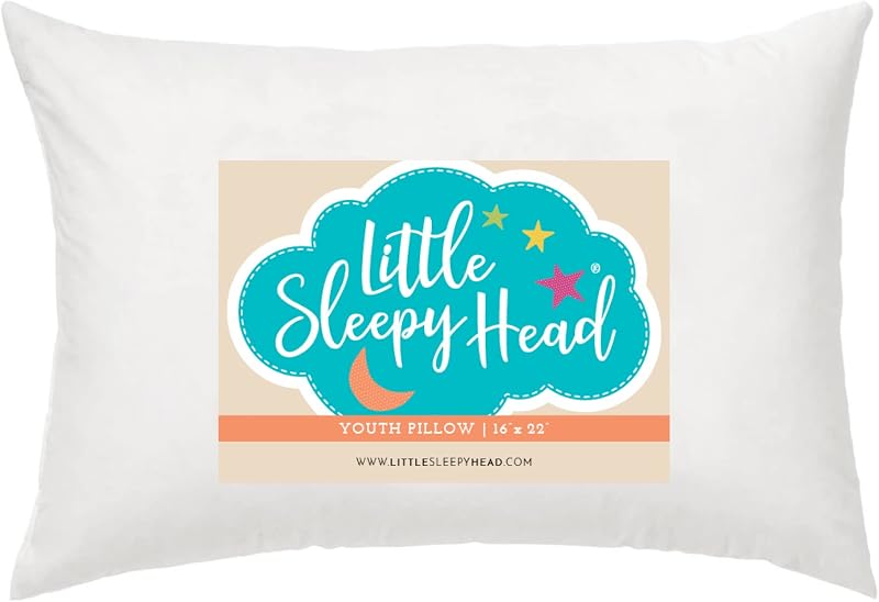 Youth Pillow 16x22 - Soft & Hypoallergenic Bed Pillow Youth Pillows for Sleeping Age 5-10 - Snugly Designed Youth Neck Pillows for Travel, School and Bedtime - (1 Pack)