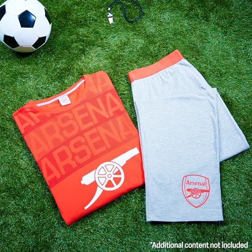 Arsenal F.C. Mens Pyjamas Set Nightwear T-Shirt Long Bottoms PJs Lounge Set S-3XL Men Teenagers Arsenal Gifts for Men2