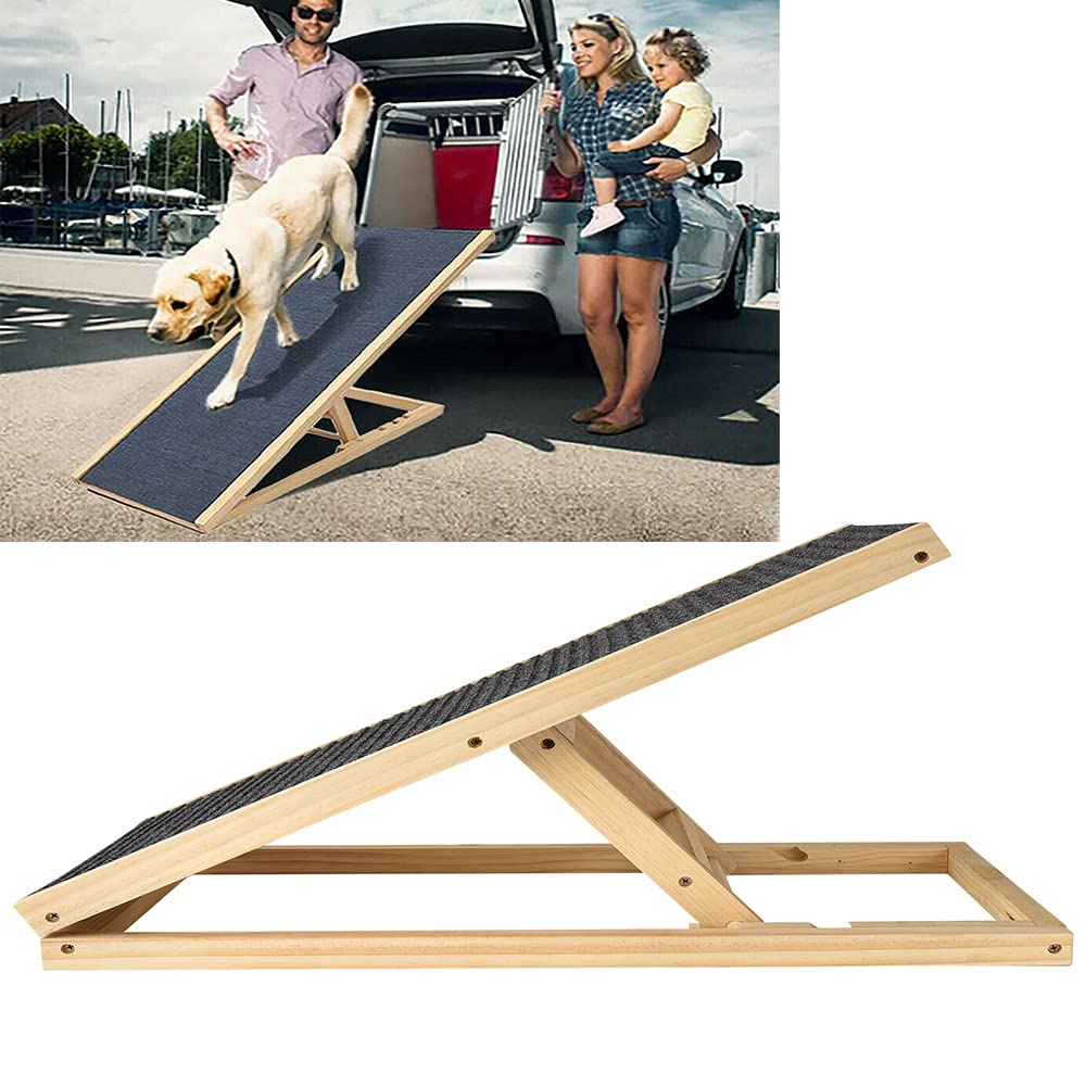 Rampa per cani, Rampa per Gatti,Rampa piegabile per cani scaletta per cani per automobile,carico massimo 150 kg,si ripiega in modo piatto per riporlo e trasportarlo