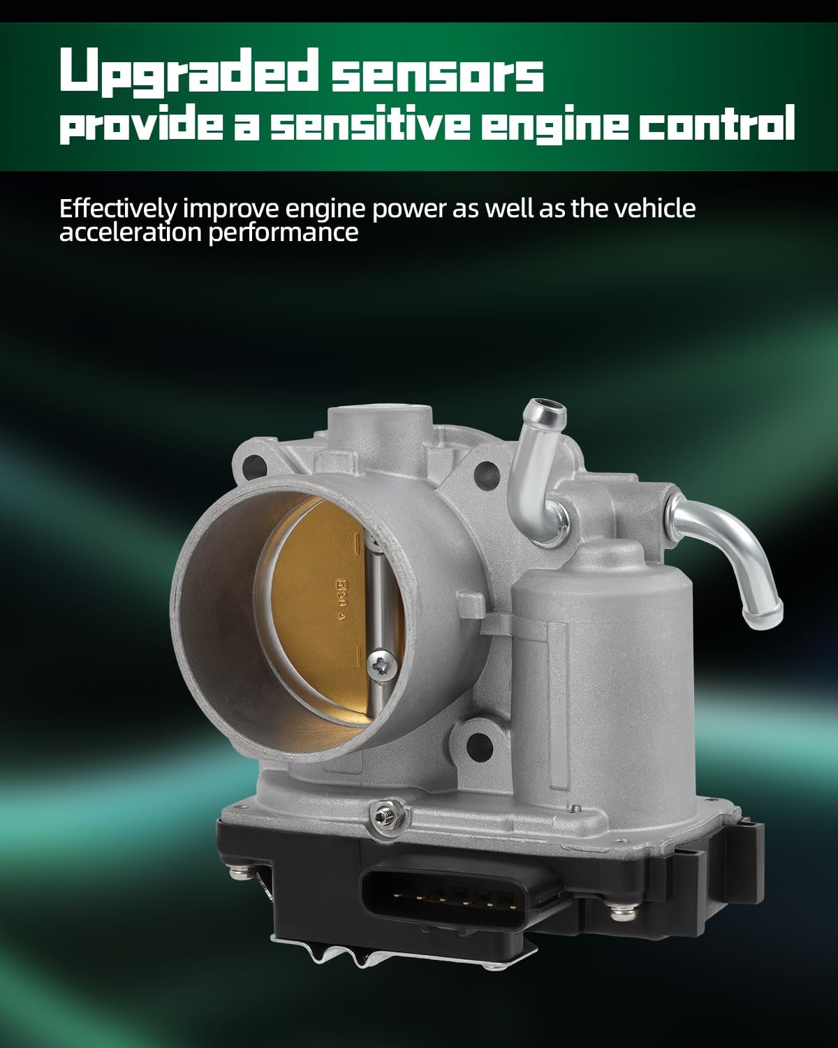 SCITOO Electronic Throttle Body Assembly Compatible with 08-12 for Mitsubishi for Lancer, 08-12 for Outlander, 11-12 for Outlander Sport, 11-12 for RVR, 2L for 2.4L, Replace 1450A101, TB1257