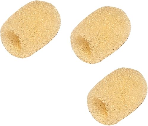 3er Set deetech WS-15s Headset Windschutz fA r Headsetmikrofone hautfarben  5-7