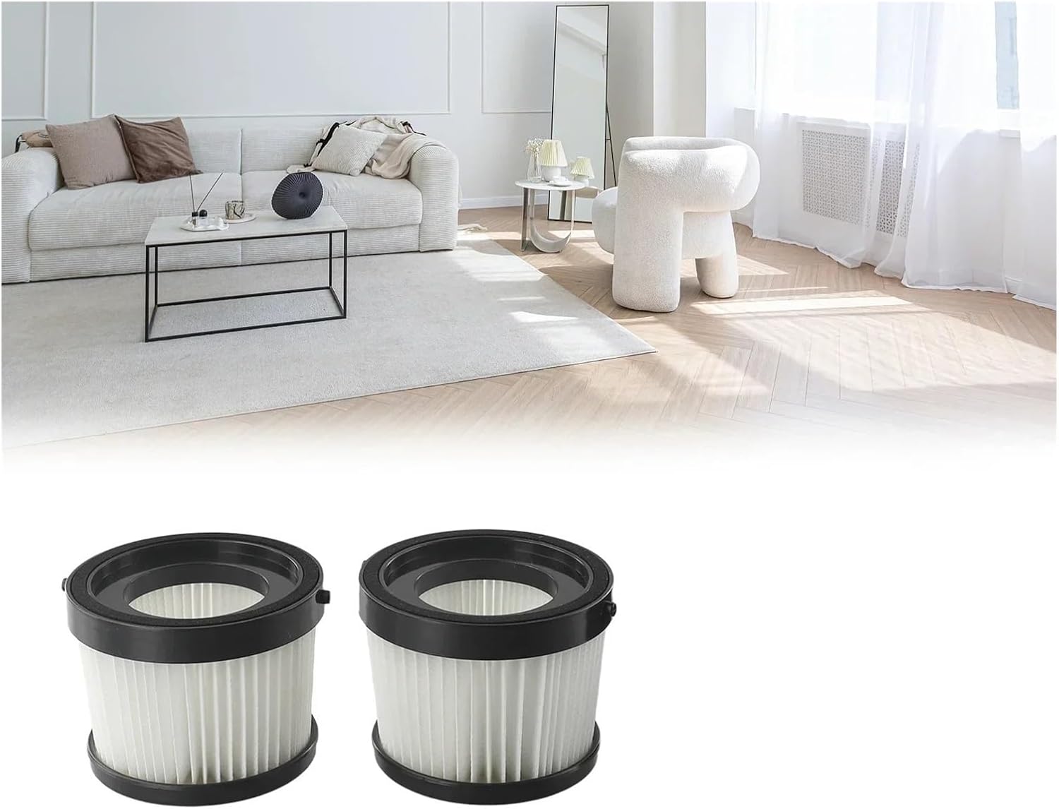 Washable Reusable Filter,Compatible For DEWALTs DCV5011H 20V,Handheld Vacuum Cleaner Replacement Accessories(4pcs)