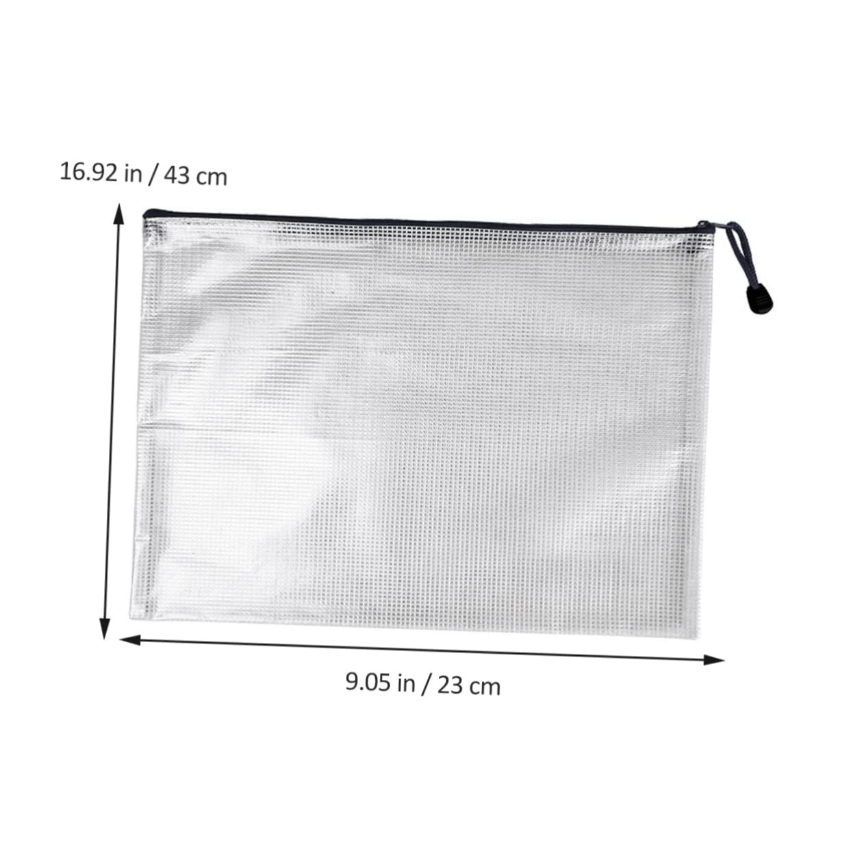 Borse File Cerniera Nero 10 Pezzi Pvc per Documenti Ufficio | Impermeabili, Resistenti allo Sporco e Difficili da Rompere, Back To School Party, Uso Multifunzione