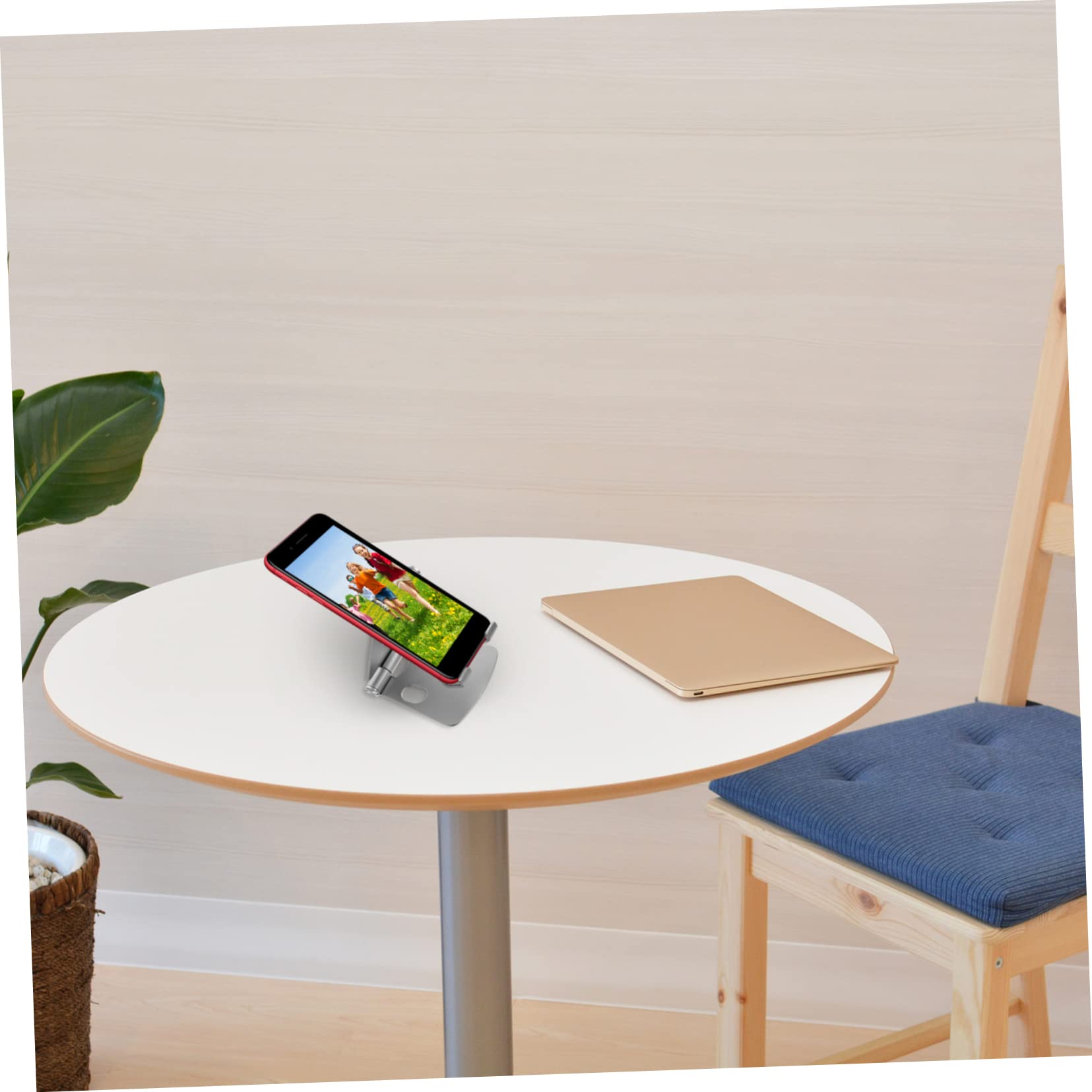 Hemobllo 3pezzi Supporto Per Smartphone Alluminio Poggia Tavolo Per Ufficio e Casa Compatibile Con Tablet e Telefoni Design Stabile e Durevole Per Live Streaming e Videochiamate