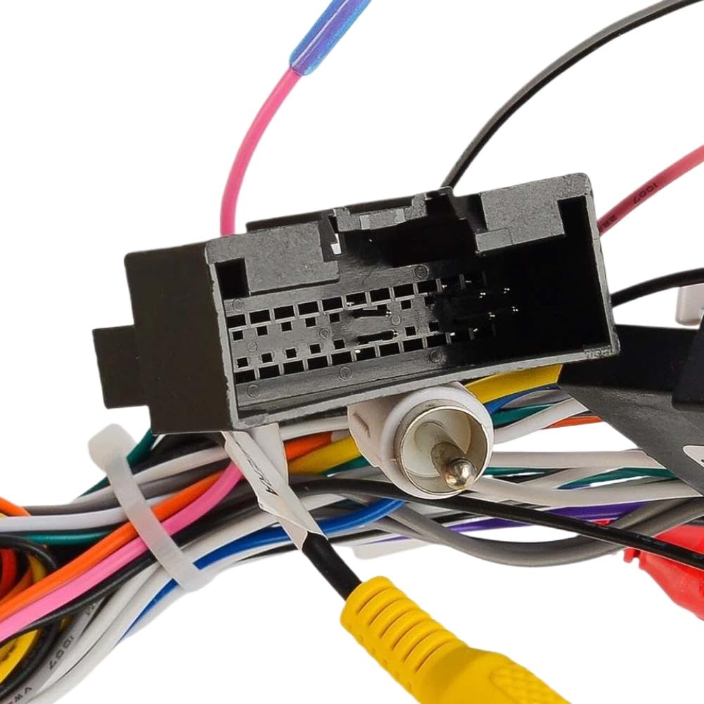 Adaptador de arnés de cables de alimentación de audio estéreo para radio de coche de 16 pines compatible con Focus y (2012-2015)