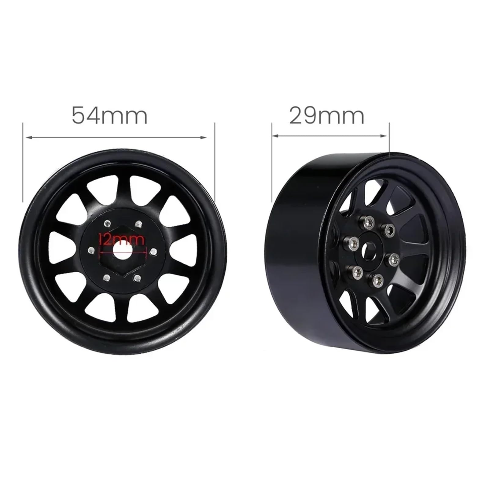 Per Traxxas Per Hsp Per Redcat Per Tamiya Per Axial Per Scx10 D90 Per Hpi 1/10 Crawler 1.9 Pollici Beadlock Cerchioni RC Accessori Giocattoli Rc