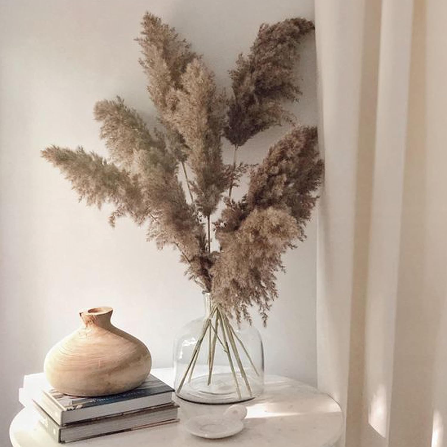 ARTISANS ALLEY Beautiful Dried Pampas Grass for Home Decor (Pack of 3, Brown) 4