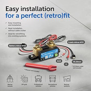 Victron Energy SmartShunt 500 amp Battery Monitor (Bluetooth
