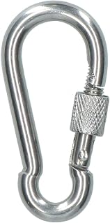 Carabina/Carbine Hook with Screw Gate 6mm Marine Grade Stainless Steel DK74