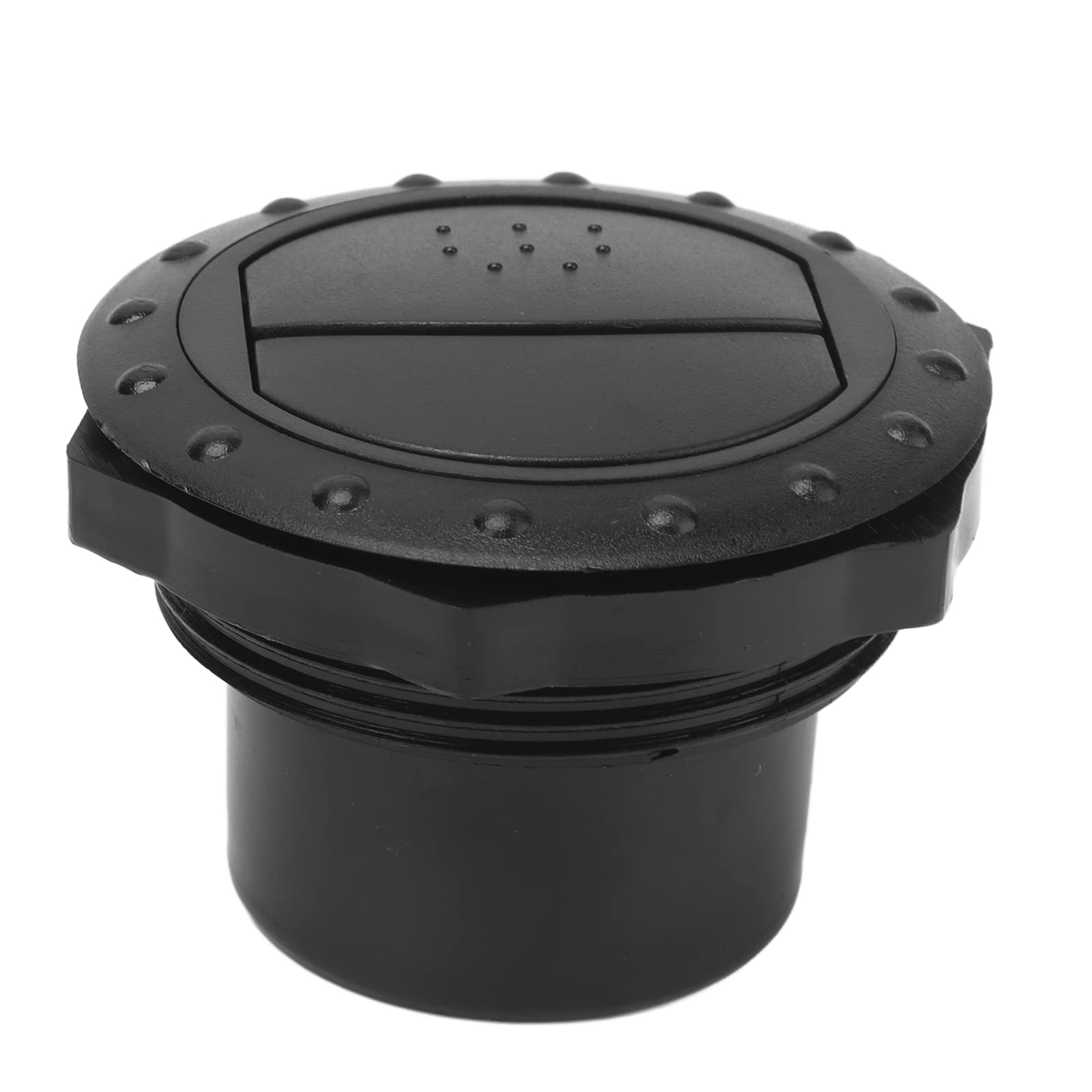 Presa Aria Condizionata, 4 Pezzi Deflettore Uscita Aria Condizionata Cruscotto Foro da 60 Mm Stile Manopola Universale Nero per Camper, Barca, Autobus, Auto