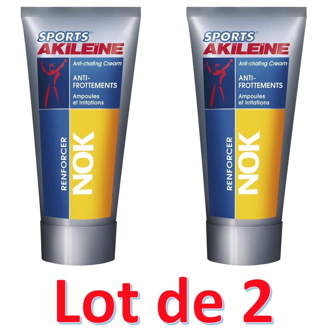 AKILEINE Nok sports anti-frottements - ampoules irritations- 75 ml Lot de 2