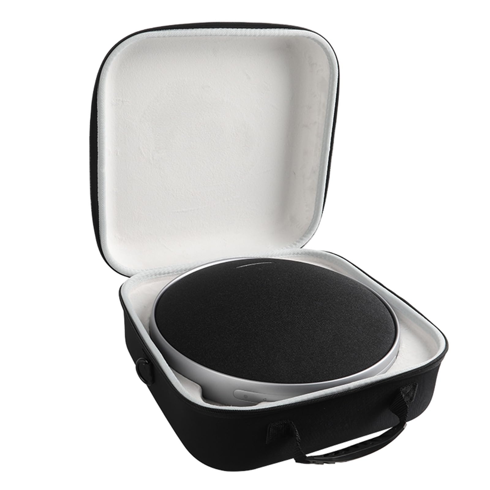 Tasche Hülle für Harman Kardon Onyx Studio 9,Harte Eva Tragetasche Umhängetasche mit Schultergurt für Harman kardon Onyx Studio 9 tragbarer Bluetooth-Lautsprecher und Kabel(Schwarz+Grau)