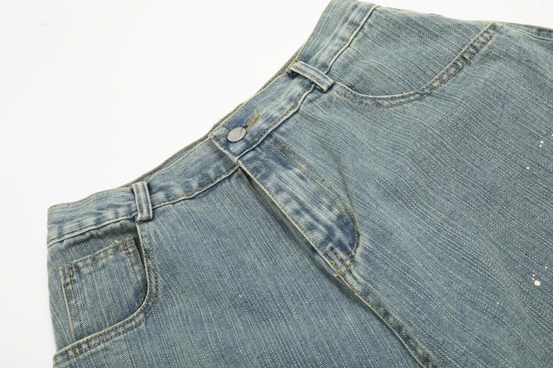 Men's Jeans American Retro Loose Commute Casual Daily Pants3