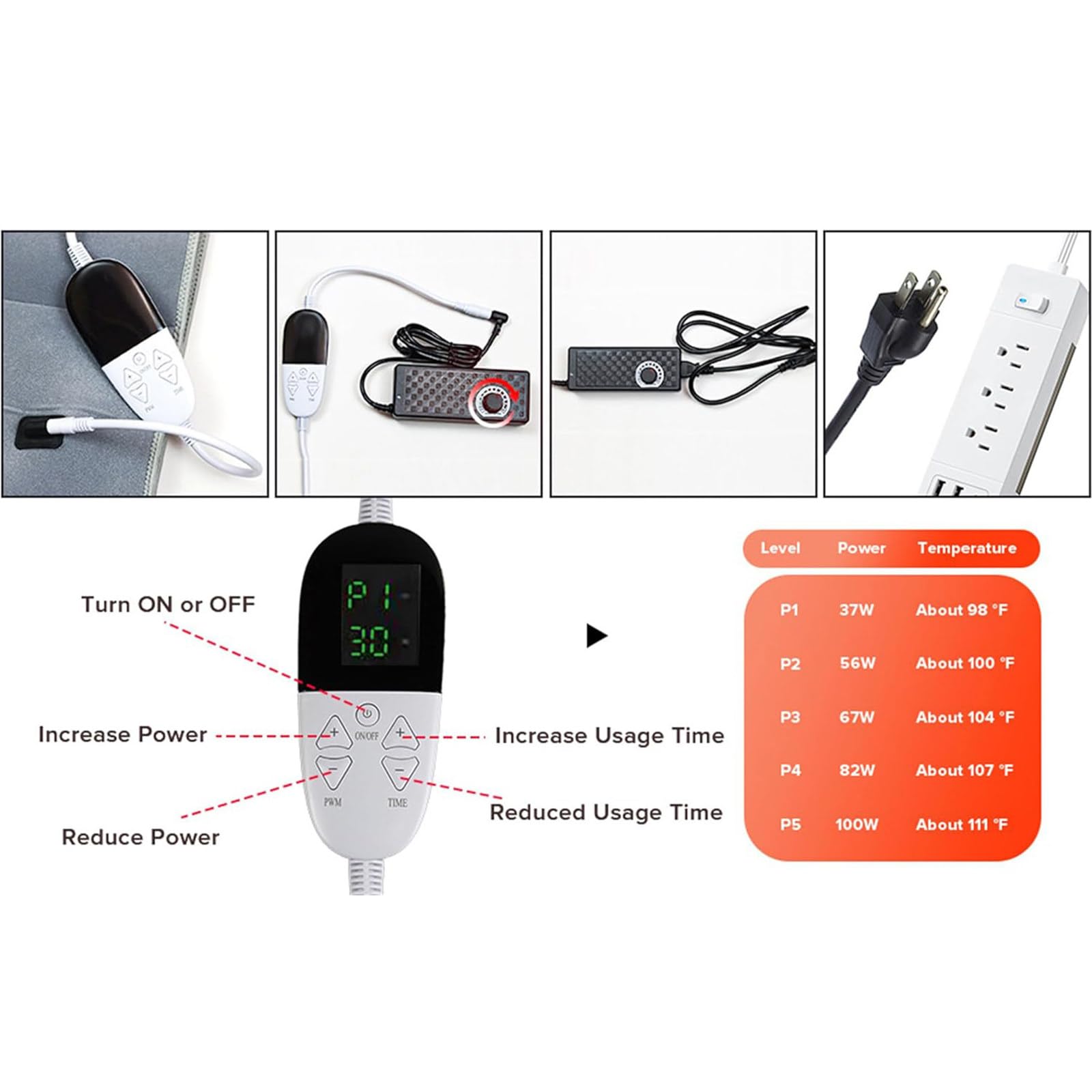 Tapete de terapia de luz roja para el cuerpo, 2520 luces LED, dispositivo de terapia de luz infrarroja para hombro, cintura, espalda, alivio del dolor muscular, almohadilla de terapia de luz