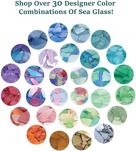 Miniatura 6 de Vidrio de mar  Decoración de vidrio de mar pulido, 11 onzas  Piezas de vidrio de mar a granel para decoración y manualidades de boda  eBook náutico