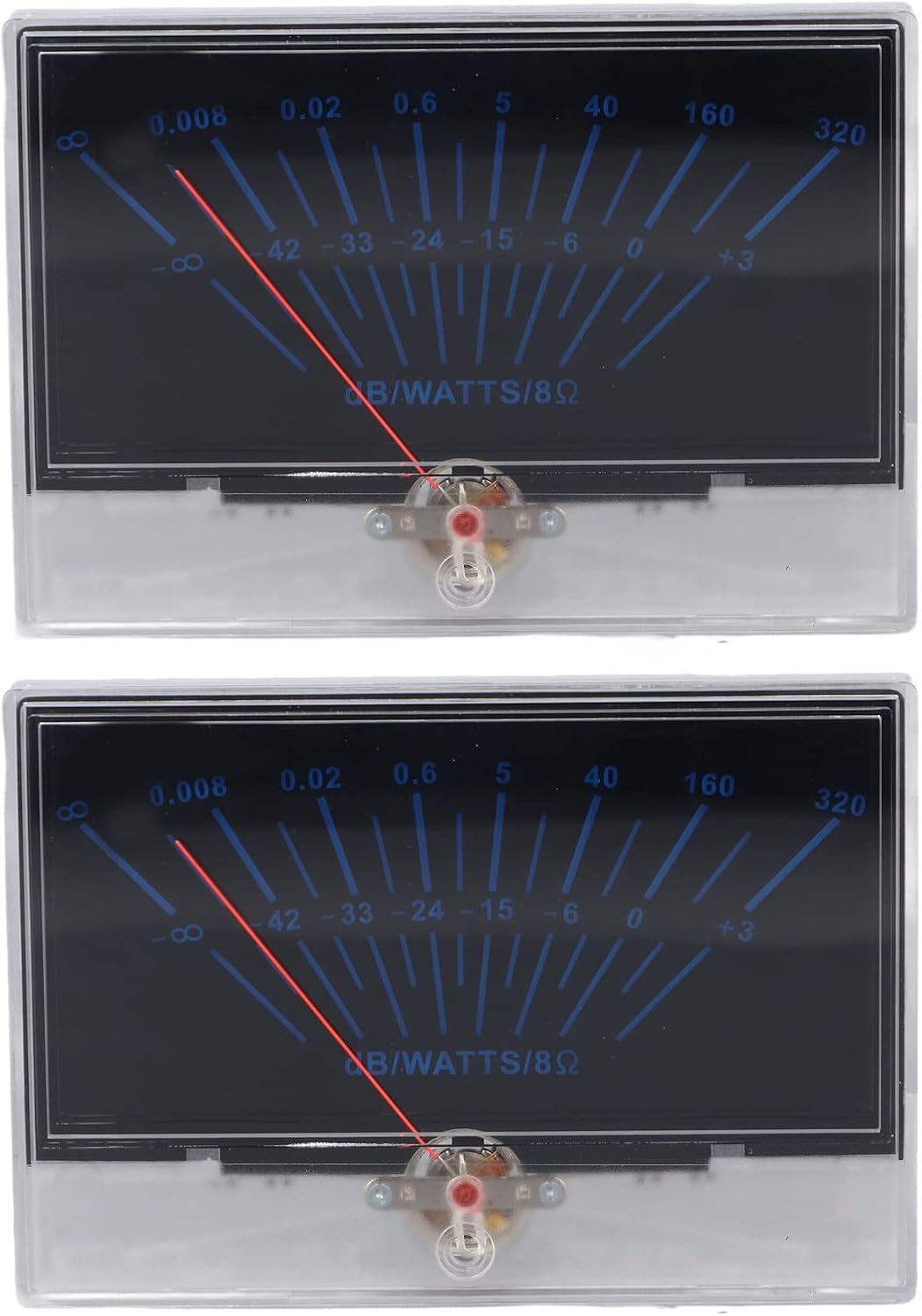 VU Meter with Driver Board, 1mA±10% Power Amplifier Preamplifier DB Audio Level Meter, 2 VU Meters, High Accuracy for DIY Recording Studio with Backlight