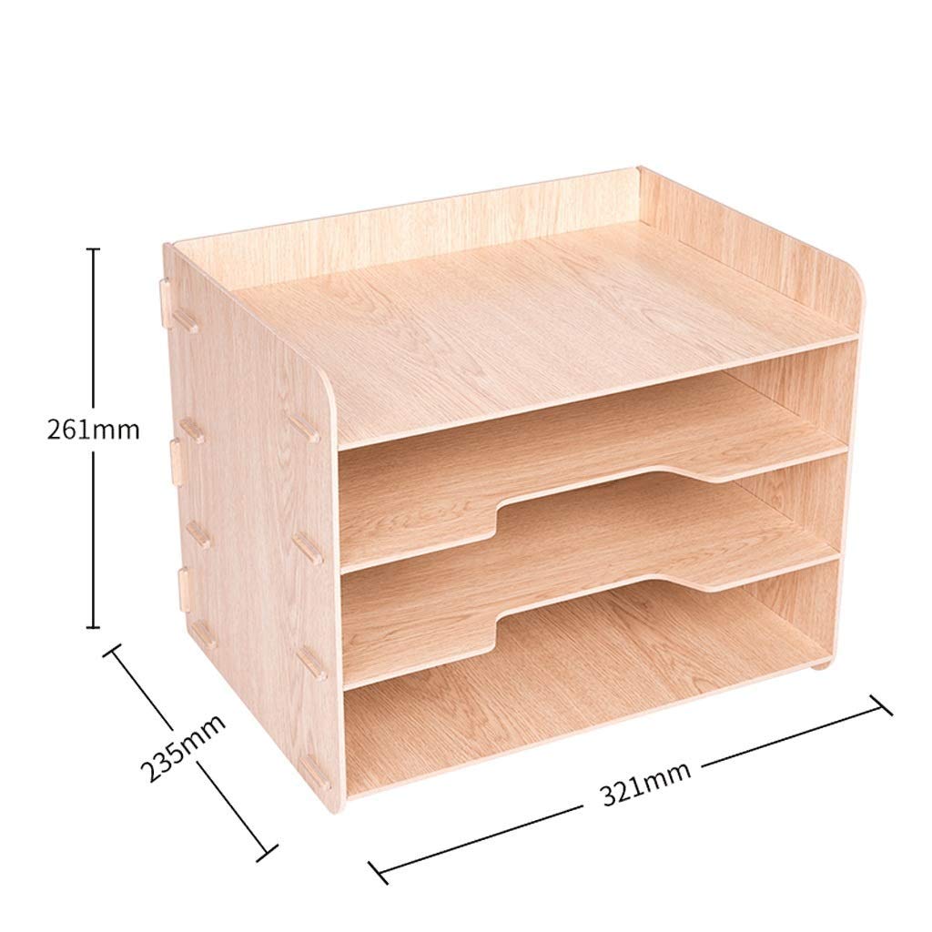 Organizer da scrivania a 4 ripiani, per studenti e forniture per ufficio, per scuola e ufficio