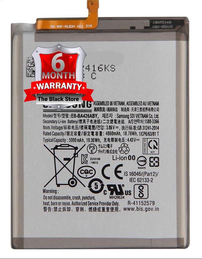 Image of Original EB-BA426ABY Replacement Part Compatible for Samsung M42 /5G (A72) A32 /5G M32 /5G M42 /5G A326B (5000mAh) with 6 Months Warranty