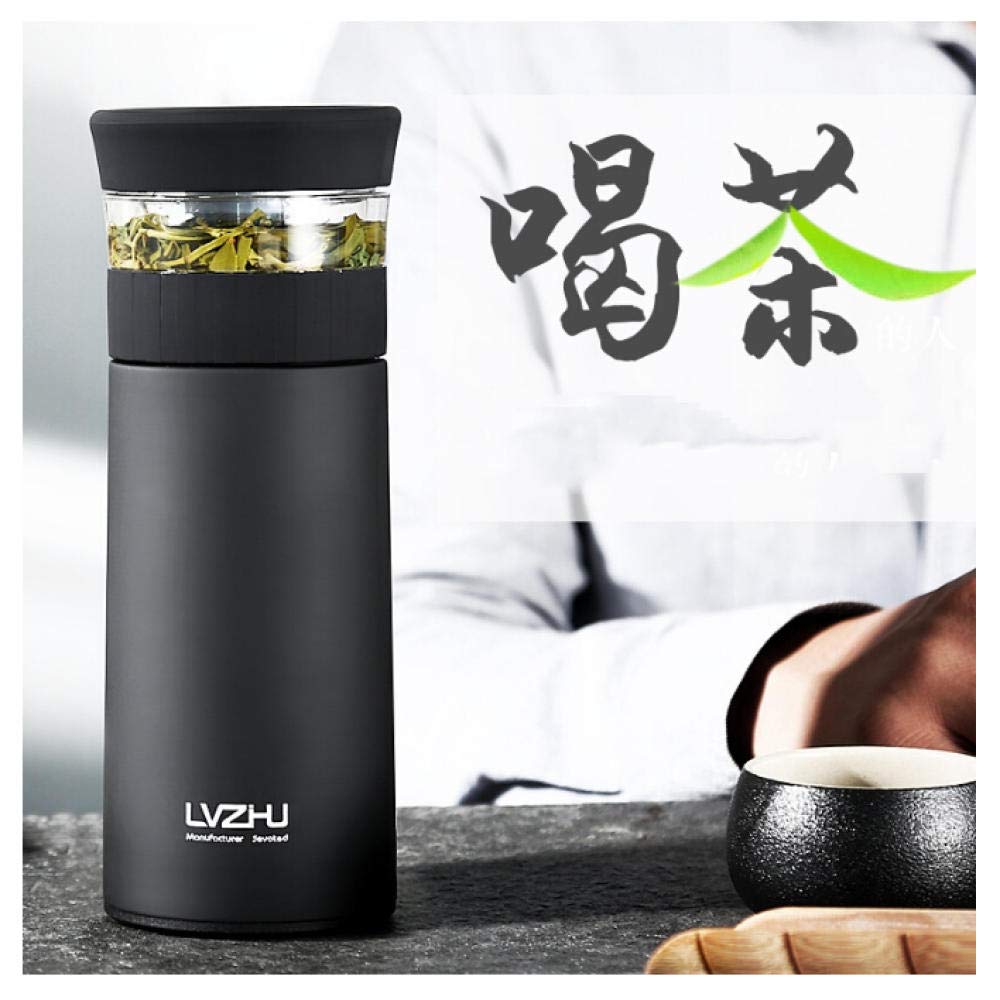 Thermos con infusore per tè in acciaio inox, bottiglia per acqua calda, thermos per auto, tazza per adulti, tè, caffè, sport, idea regalo