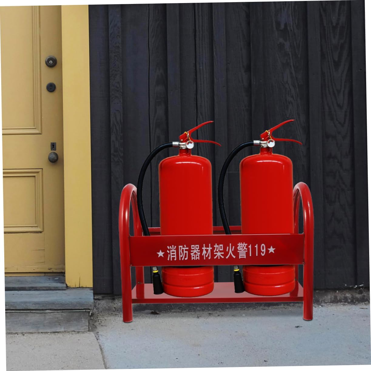 Fire Extinguisher Bracket for Extinguishers Lb Capacity Storage Rack Garage Storage Organizer Metal Base Stand