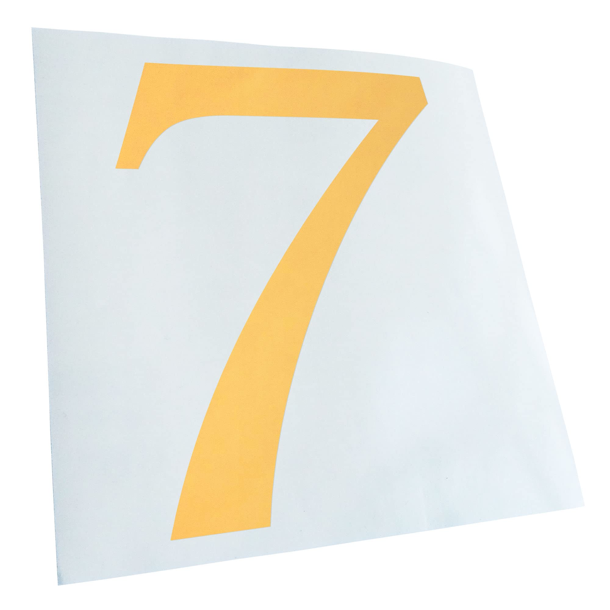 Kiwistar - Car Sticker - Cream - 10 x 8 cm Number 7 - Number Numbers - Rear Window Car Sticker Weatherproof for Car Truck Moped Truck - Sticker Exterior Self-Adhesive Tuning Accessories for Window