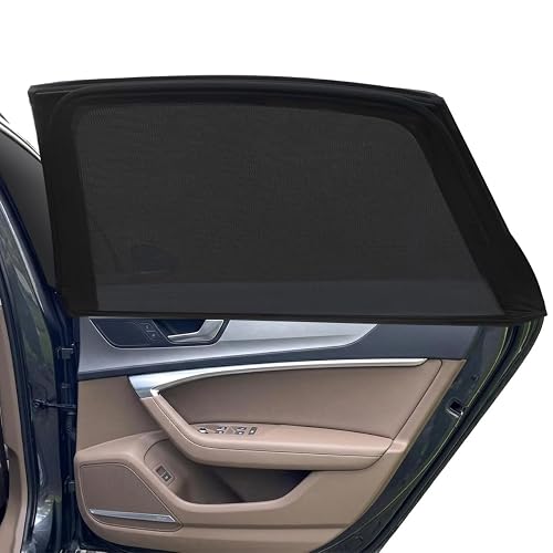 4 PCS Car Window Sun Shade Cover for 2022 2023 Chevy Bolt EUV EV, Breathable Mesh Window Screen,UV Glare Protection Privacy Screens