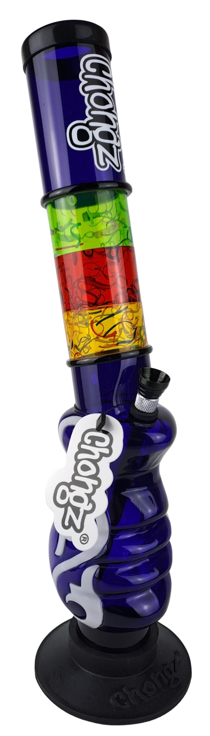 CHONGZ 40cm "Pis Tol Lita" Acrylic Ice Waterpipe Bong (CHO188) (Purple)